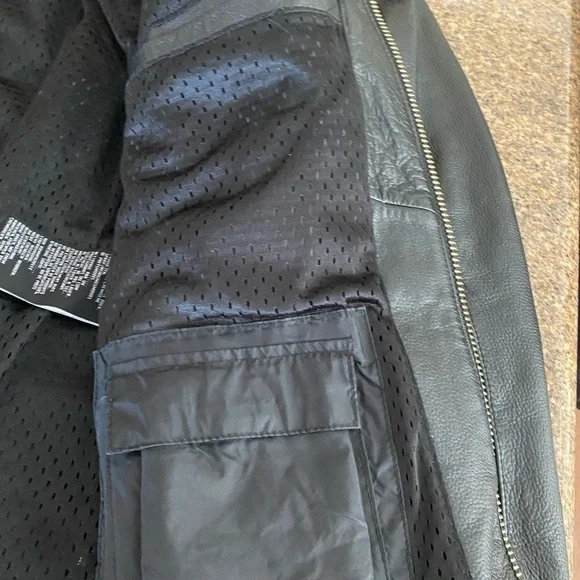 Mens Authentic Harley Davidson Road Warrior Leather Jacket 3XL Tall W Liner EUC  - Picture 5 of 8